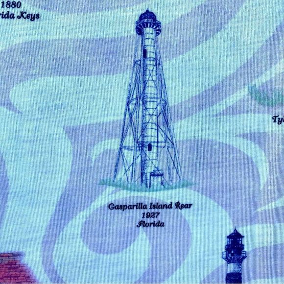 Like New Lighthouses of the Southeast Artisans Apparel Shirt Size M - Picture 5 of 9